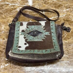 Myra Bag with cow hide